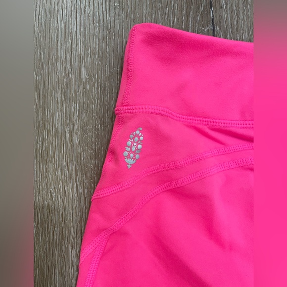 Free People Movement Biker Baby Shorts Hot Pink Size Small - Picture 8 of 9